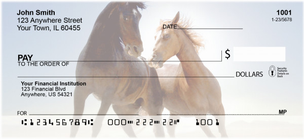 Running Horses Personal Checks