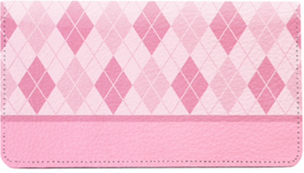 Argyle Pink Leather Cover