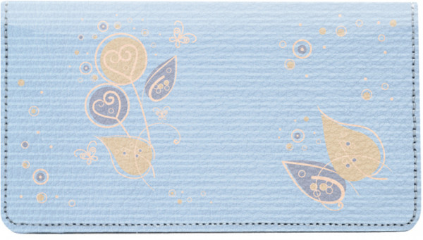 Pop of Flowers Leather Checkbook Cover | CDP-GEP82