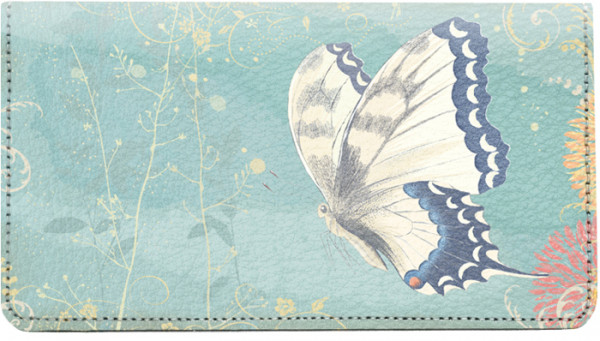 Beautiful Butterflies Leather Checkbook Cover | CDP-GEP86