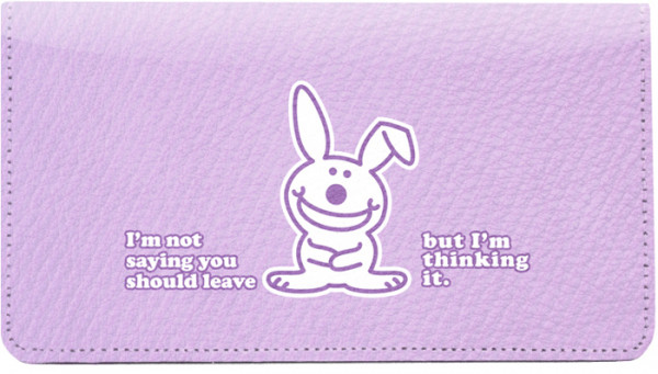 It&#039;s Happy Bunny Insults 3 Leather Cover