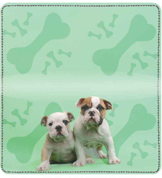 Bulldog Pups Keith Kimberlin Leather Cover