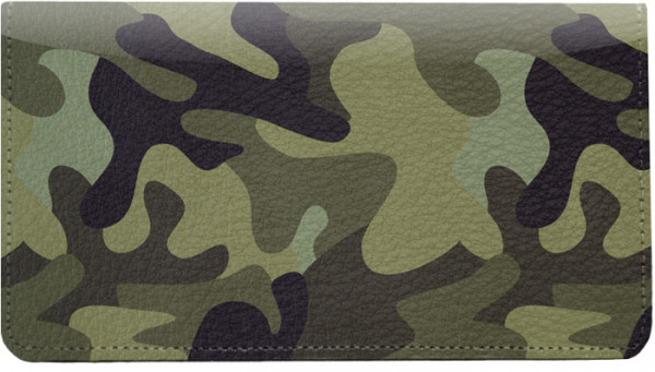 Camouflage Browns And Golds Leather Cover