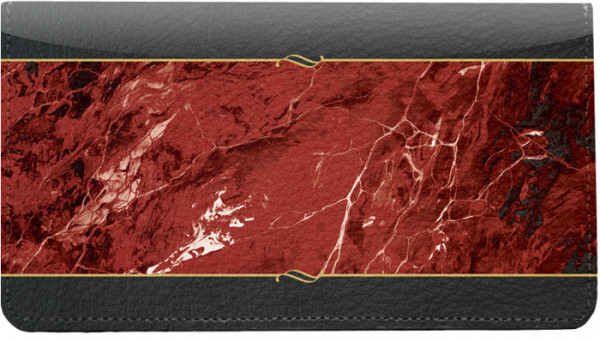 Burgundy Marble Leather Cover
