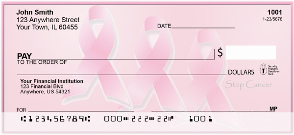 Stop Cancer Personal Checks