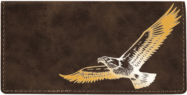 Soaring Eagle Engraved Leather Cover