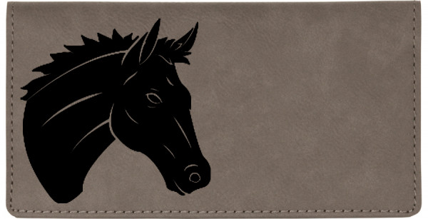 Majestic Horse Engraved Leather Cover