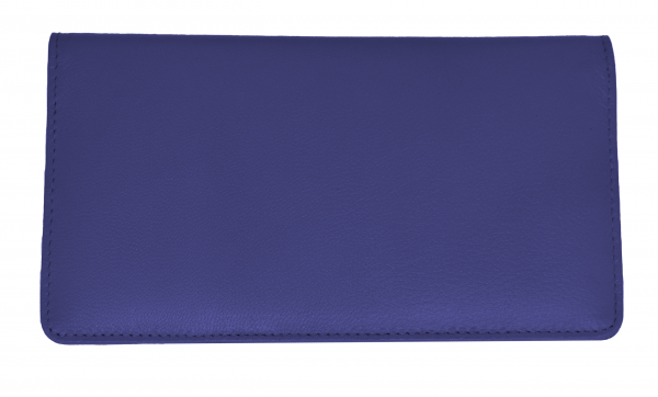 Royal Blue Premium Leather Checkbook Cover  | CLG-BLU01