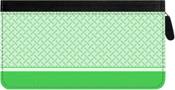 Green Safety Zippered Checkbook Cover | CLZ-VAL002