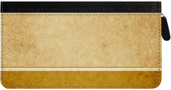 Parchment Zippered Checkbook Cover