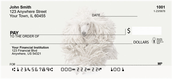 Standard Poodle Personal Checks