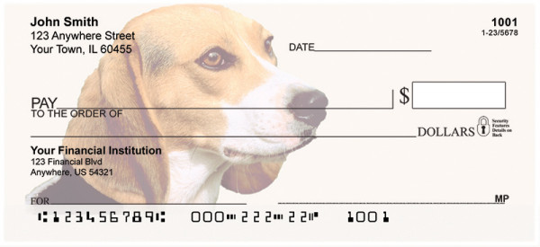 Beagles Personal Checks | DOG-12