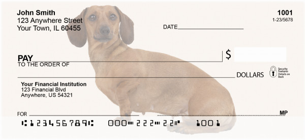 Dachshunds Personal Checks | DOG-15