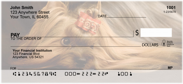 Yorkshire Terriers Personal Checks