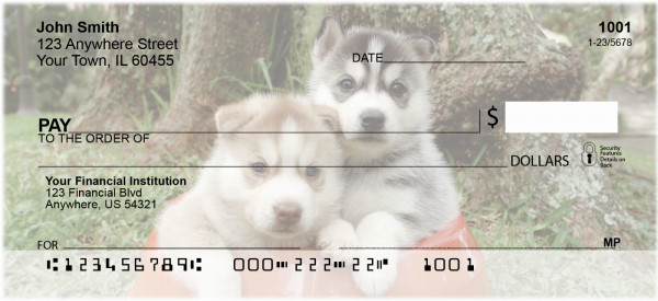 Sled Dogs Personal Checks