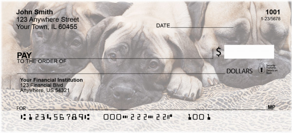 Bullmastiff Personal Checks | DOG-97