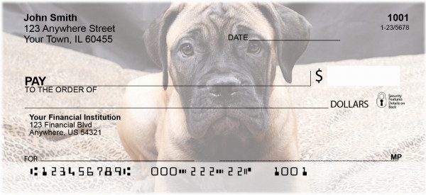Bullmastiff Personal Checks