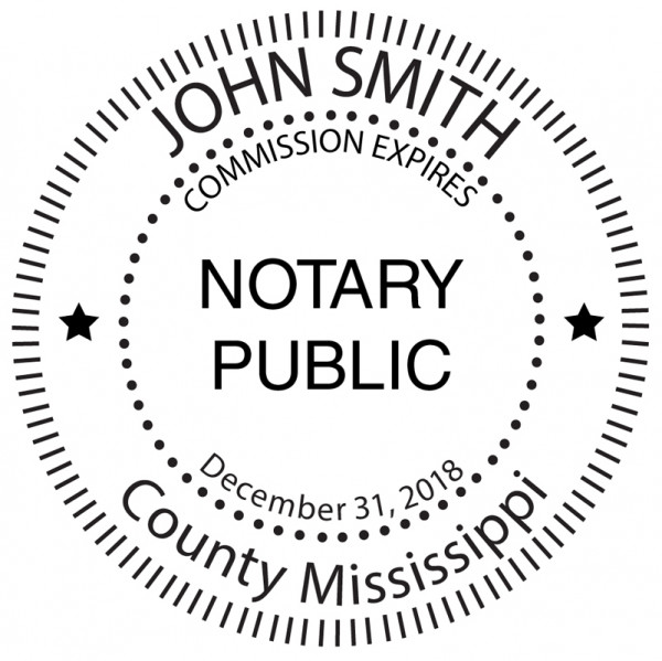 Mississippi Public Notary Embosser