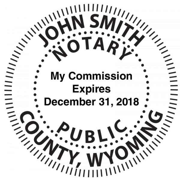 Wyoming Notary Embosser | EMB-NOT-WY