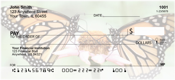 Monarch Butterflies Personal Checks