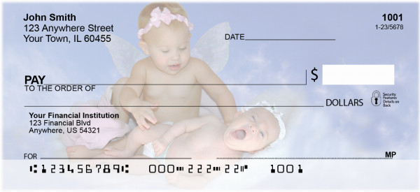 Angel Babies Personal Checks | FAM-04