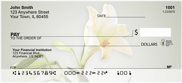 Easter Lilies Personal Checks