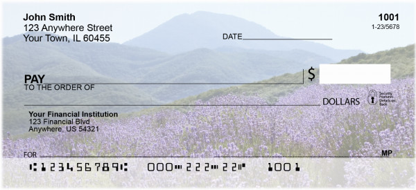 Mountain Wildflowers Personal Checks