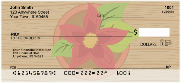 Potted Flowers Personal Checks | FLO-98