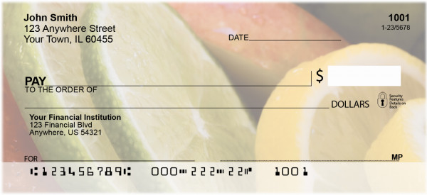 Freshly Cut Fruit Personal Checks | FOD-20