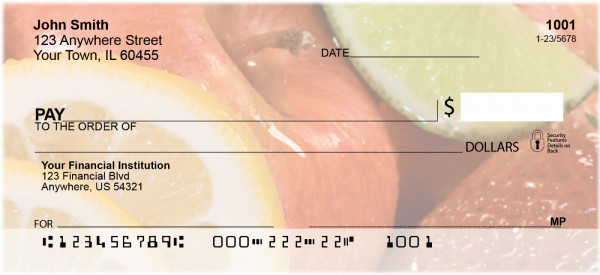Luscious Fruits Personal Checks