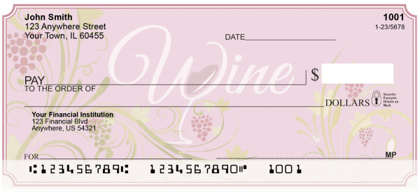 Wine N' Vine Personal Checks
