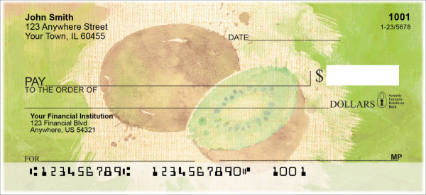 Watercolor Fruit Personal Checks