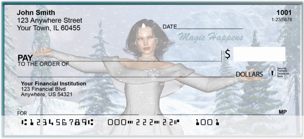 Winter Fairies Personal Checks