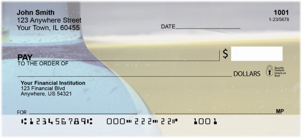 Melted Glass Personal Checks