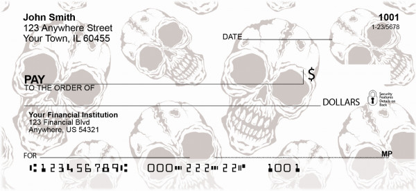 Skull Patterns Personal Checks