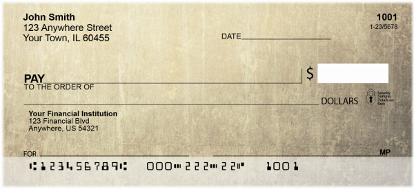 Grunge Personal Checks