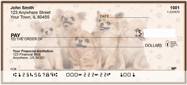 Charming Chihuahuas Personal Checks | JUR-02
