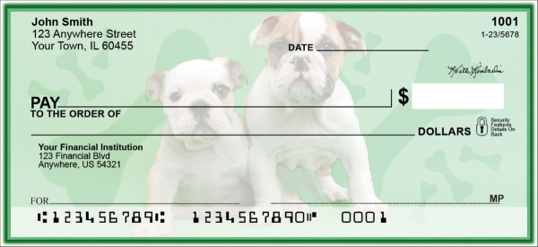 Bulldog Pups Keith Kimberlin Personal Checks