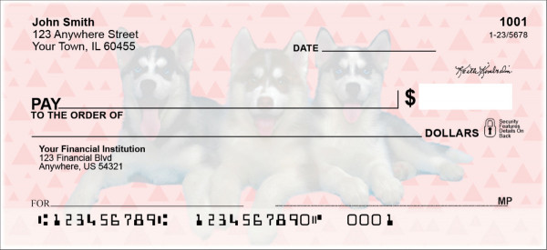Husky Pups Keith Kimberlin Personal Checks