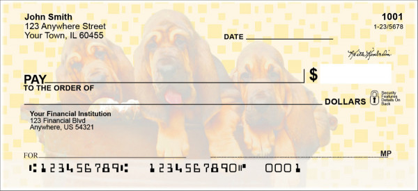 Bloodhound Pups Keith Kimberlin Personal Checks