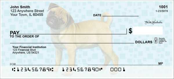 Pug Pups Keith Kimberlin Personal Checks