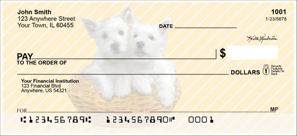 Westie Pups Keith Kimberlin Personal Checks