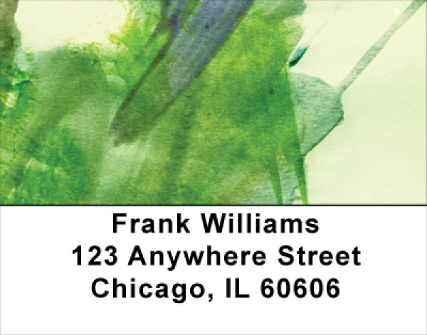 Green Acrylics Address Labels