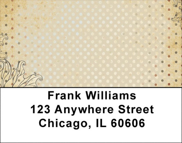 Antique Dots Address Labels