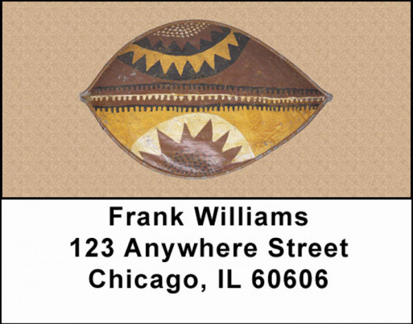 African Shields Address Labels