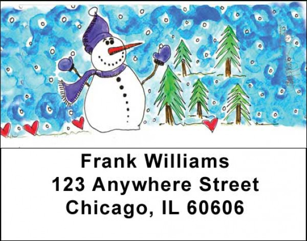 Winter Wonderland Address Labels by Amy S. Petrik