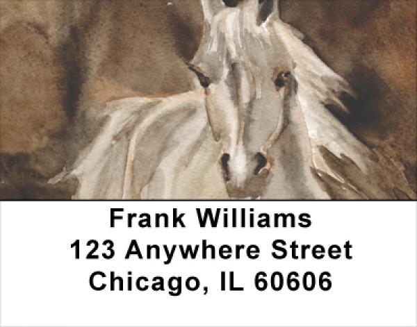 Horse Paintings Address Labels