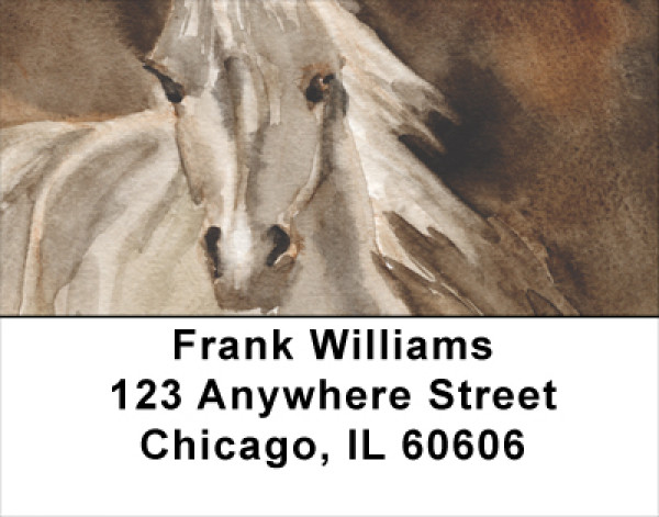 Horse Paintings Address Labels