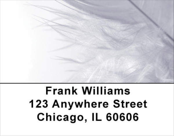 Swan Feathers Address Labels