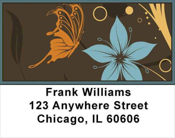 Designer Butterflies Address Labels | LBANK-69